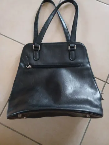 Sac simili noir bamboo & co