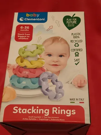 Jouet 1er âge - Tour des anneaux à empiler - Clementoni Baby-Neuf