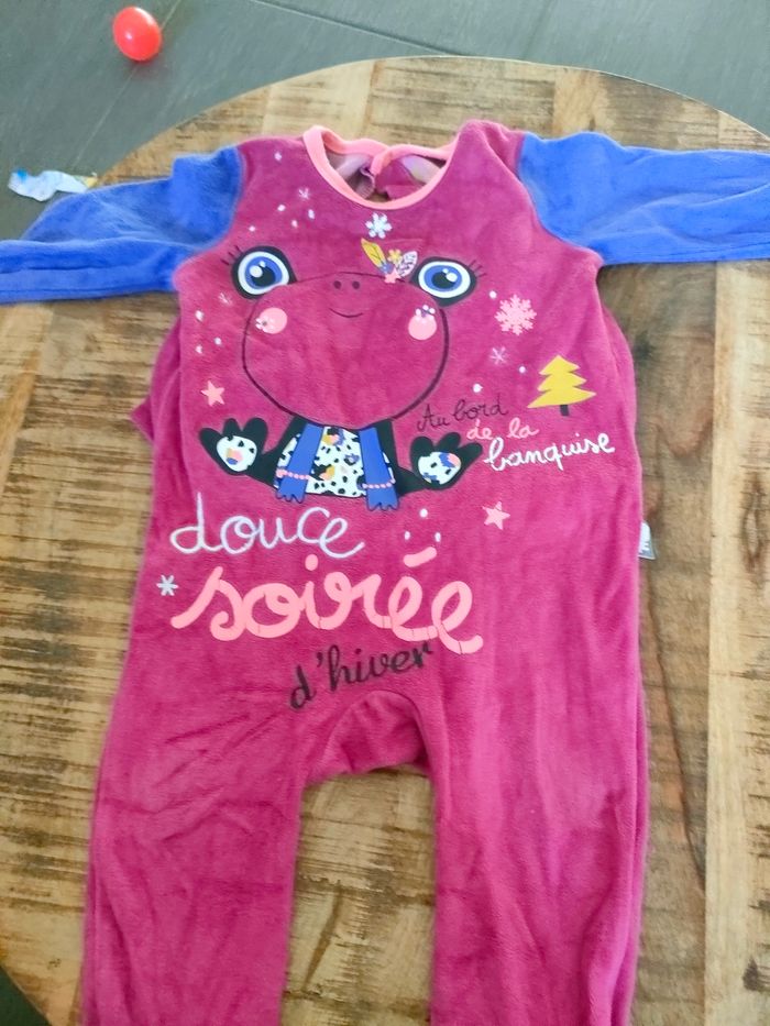 Pyjama velours 9 mois