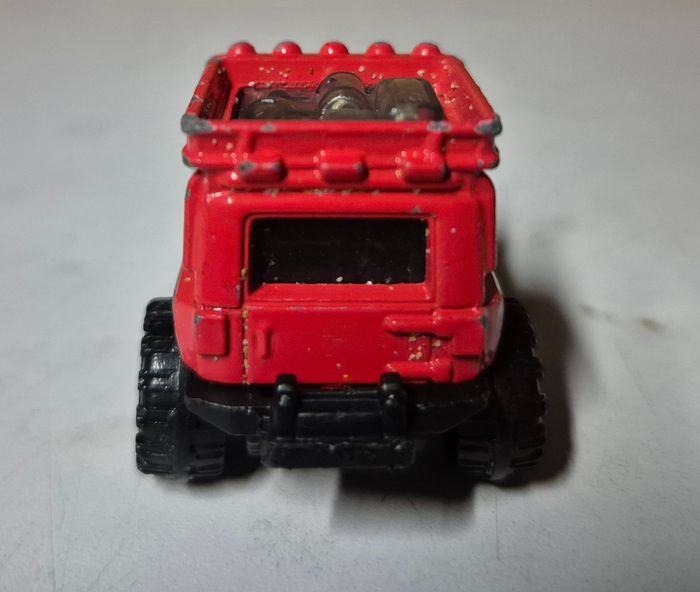 Voiture miniature Matchbox jeep wrangler superlift rouge - photo numéro 4