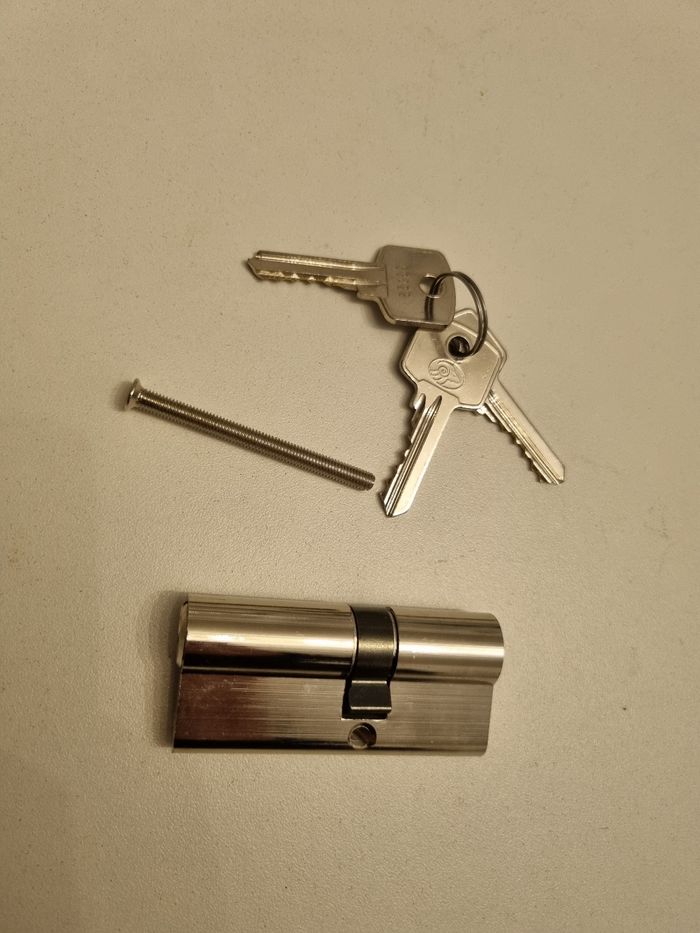 Barrilet cylindre serrure de porte 70mm 40 / 30