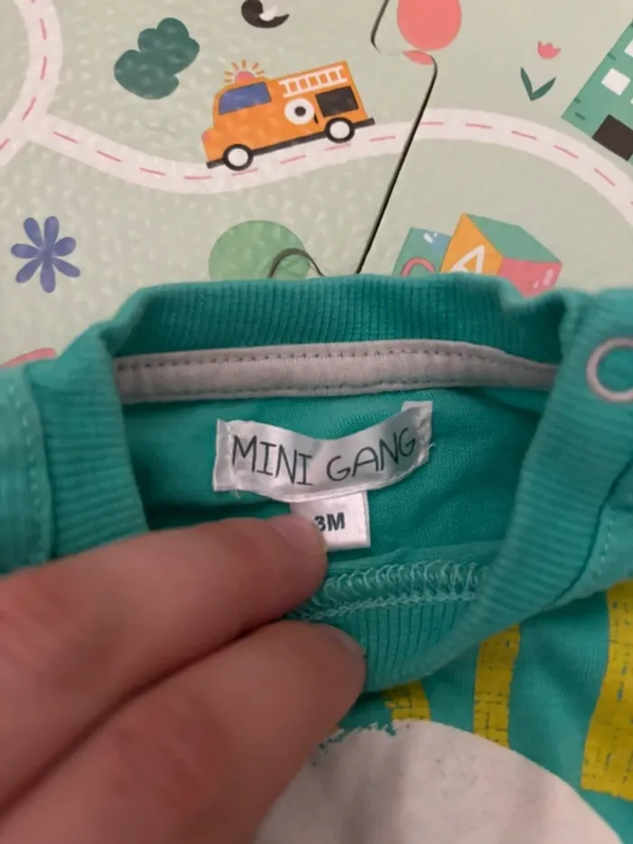 T shirt manches courtes mini gang 3 mois - photo numéro 2