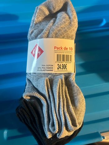 Lots de paires de socquettes kindy 37/38