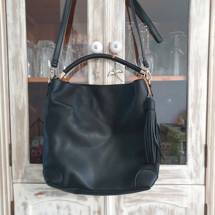 Sac noir cuir