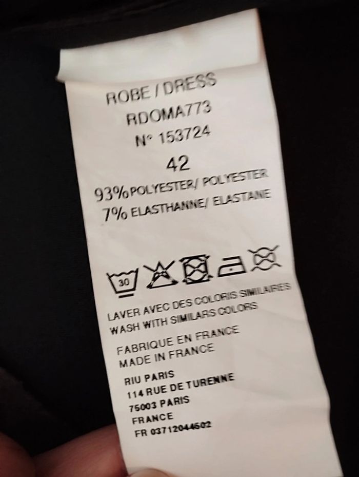 Robe effet daim Riu Paris taille 42 - photo numéro 7