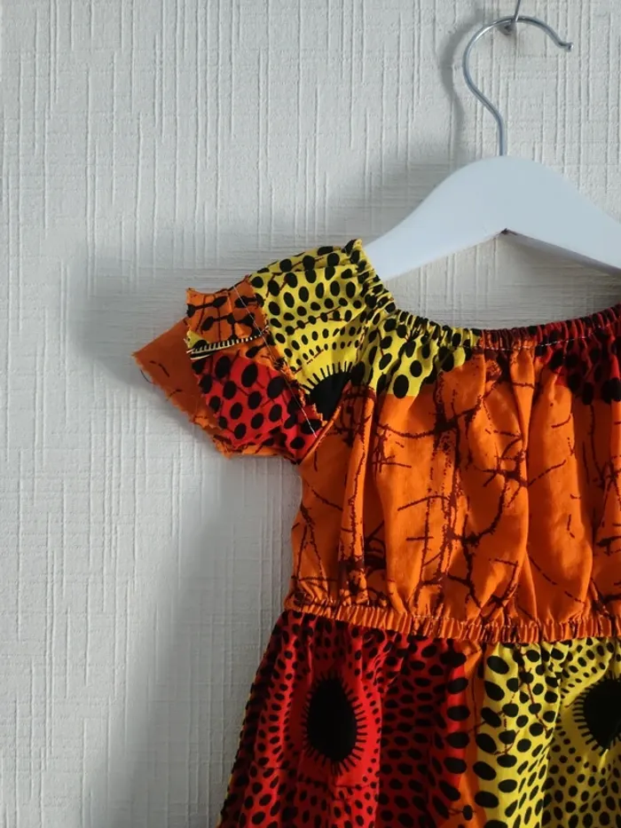 Robe tissu Wax artisanale 3 ans - photo numéro 7