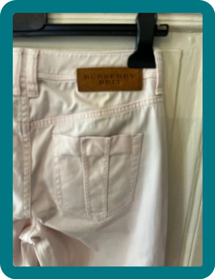 Jean slim regular été rose pale taille 27 - Burberry Brit - photo numéro 5