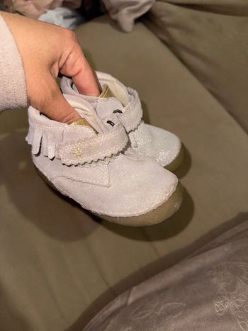 Chaussure bébé verbaudet gris argenté taille 19