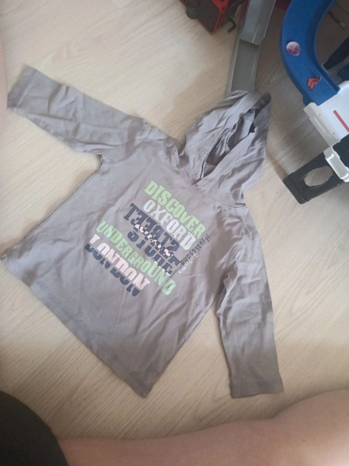 T shirt manche longue capuche - photo numéro 3