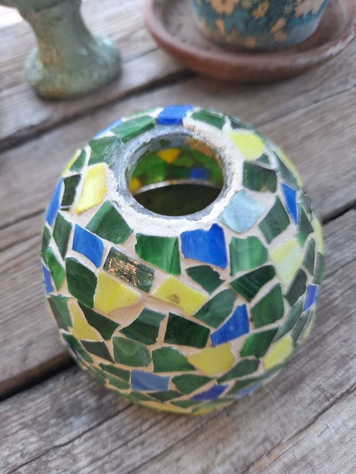 Abat jour platre et carreaux de céramique - photo numéro 6