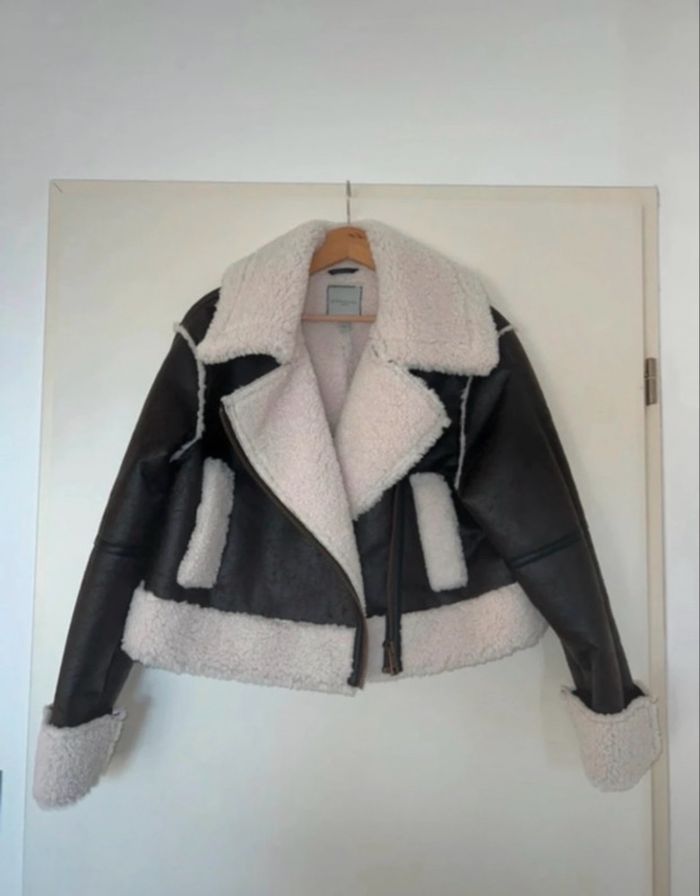 Blouson aviateur marron chocolat UrbanCode neuf - photo numéro 3