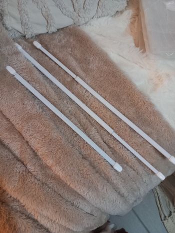 Lot de 3 barres à rideau 