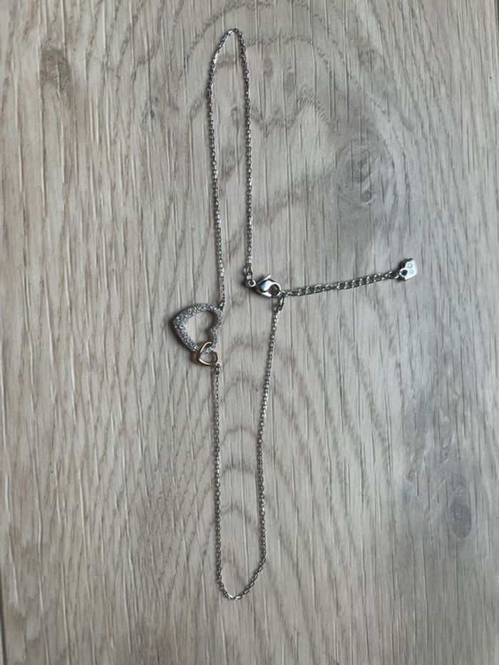 Collier double cœur - photo numéro 3