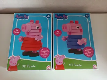 Lot 2 puzzle 3D Peppa pig