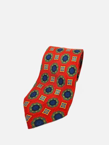 Cravate SOR, de couleur rouge à motif