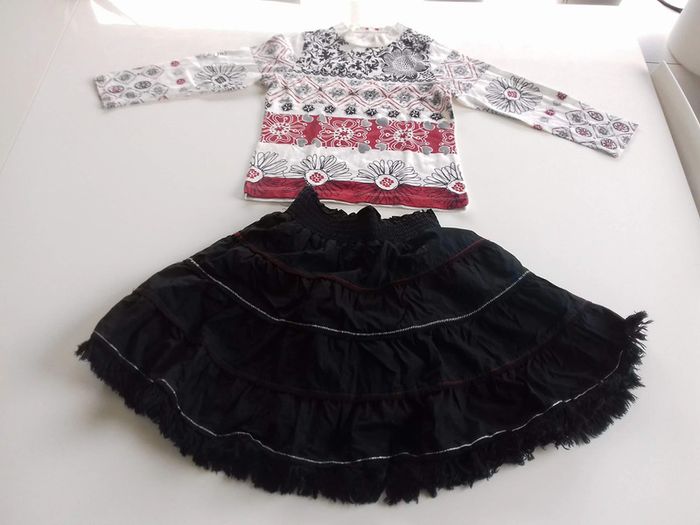 Ensemble 4 ans Catimini Jupe et haut ML - photo numéro 7