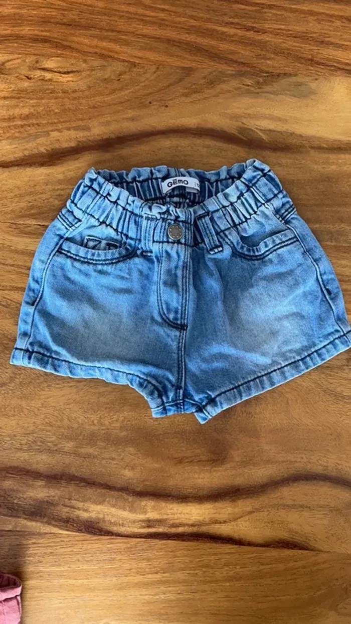 Short en jean gemo