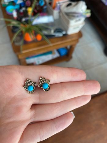 Boucles d’oreilles main de fatma.