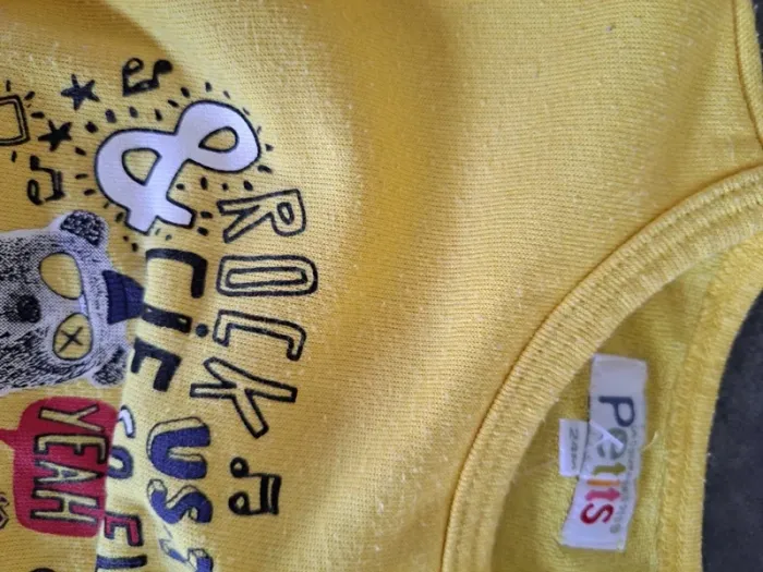 t-shirt manche longue 24 mois jaune - photo numéro 3