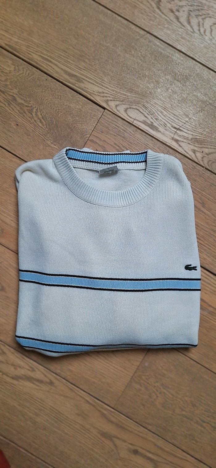Pull rayé vintage Lacoste - photo numéro 5