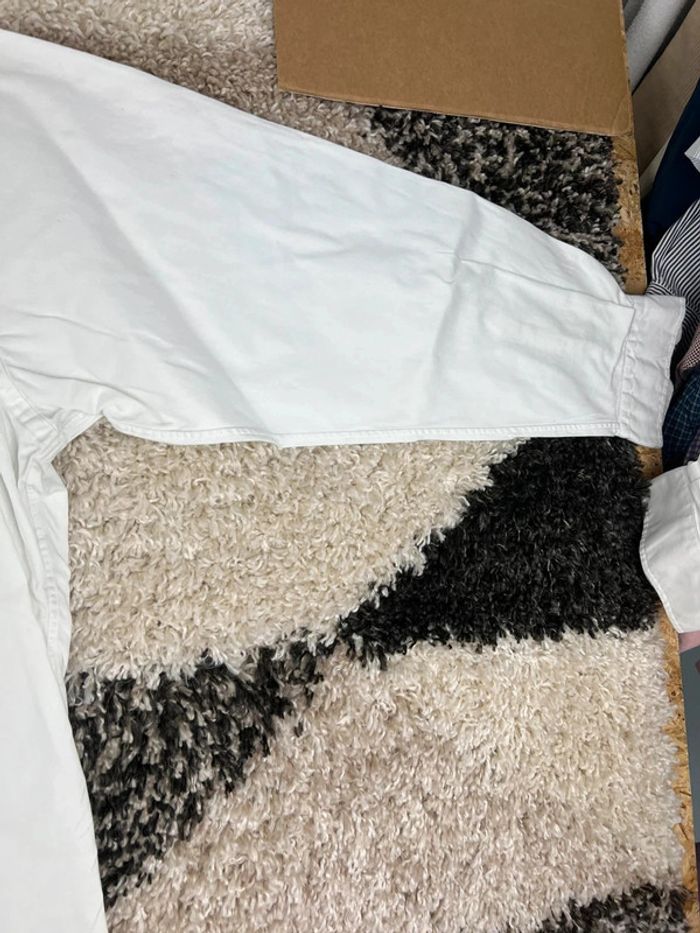 Chemise Ralph Lauren blanc taille XL made in usa logo brodé noir style old money - photo numéro 6