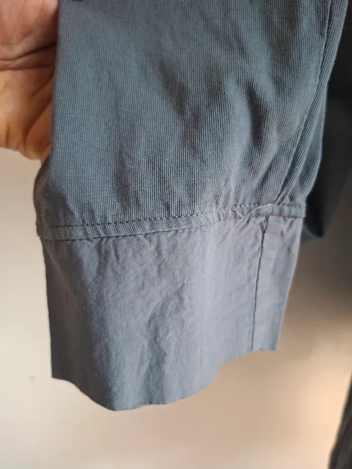 Tee-shirt gris foncé avec poche, Impérial, ML, neuf, taille L - photo numéro 4