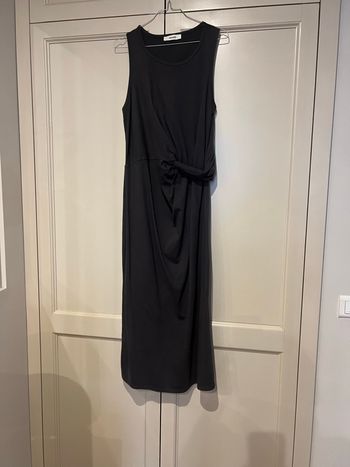 Robe midi gris anthracite 
