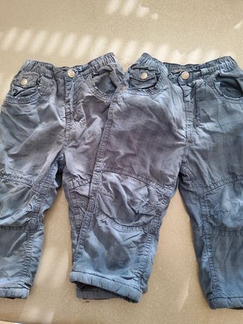 2 pantalons chauds 18 mois