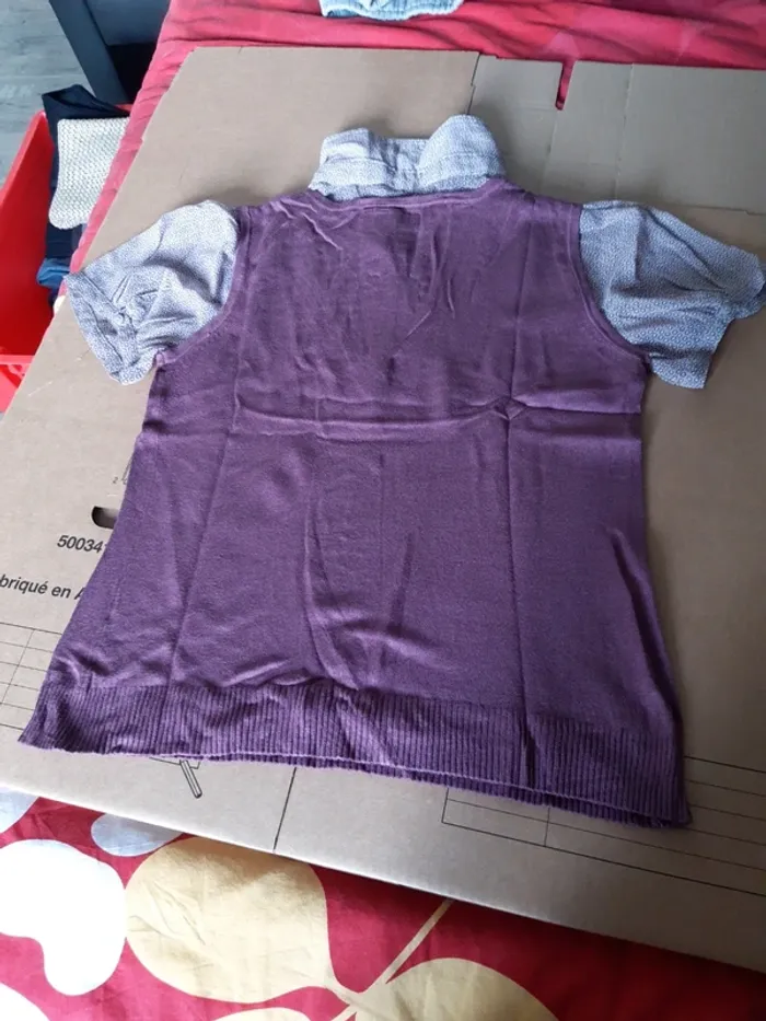 Joli pull manches courtes  taille 38/40 - photo numéro 4