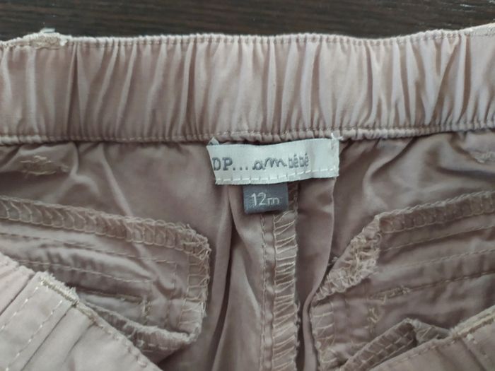 Short été DPAM Baby 12 mois beige - photo numéro 3