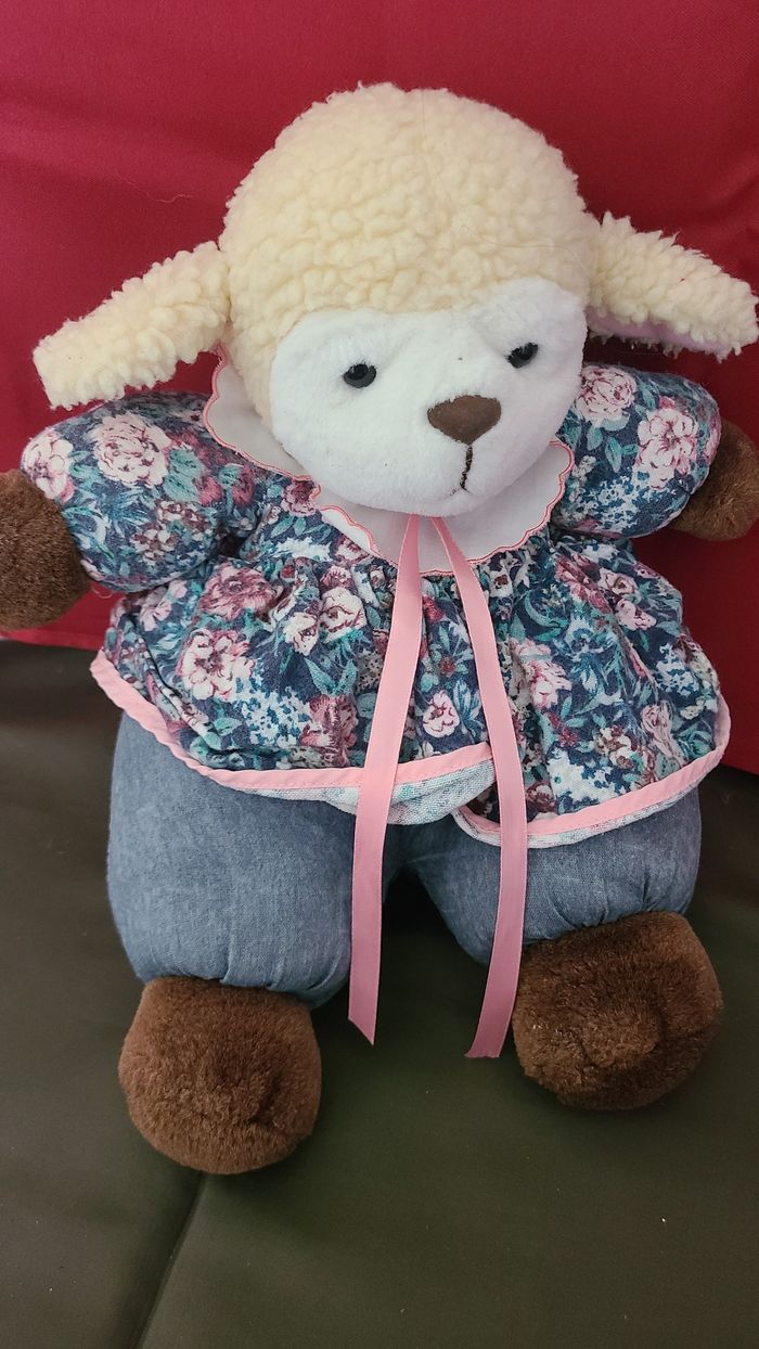 peluche vintage mouton jemini - photo numéro 2