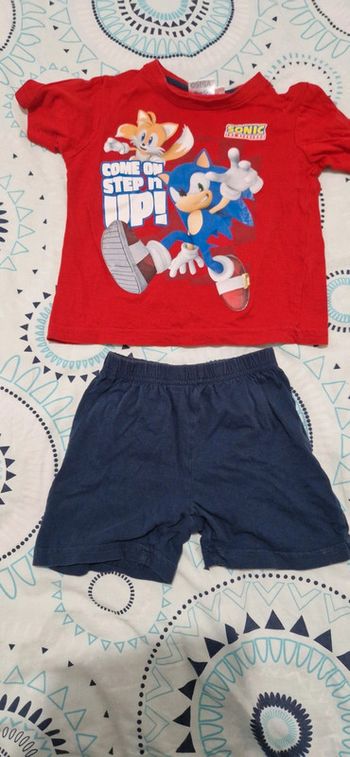 Pyjashort Sonic - 3 ans