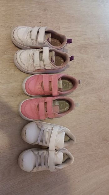 3 paires de baskets fille