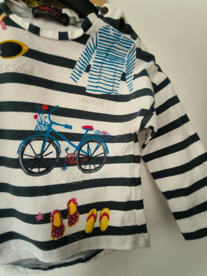 Marinière tee shirt fille catimini - photo numéro 4