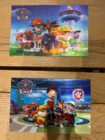 Lot 2 puzzles 3 D Pat Patrouille 24 pièces