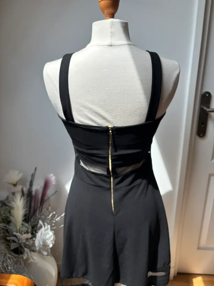 🖤 Robe patineuse noire fines bretelles - Piper & June - T38 - photo numéro 10