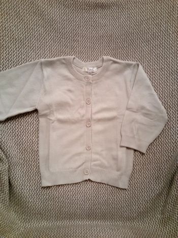 Gilet gris clair T.12 mois - Kitchoun