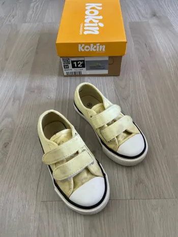 Baskets jaune Kokin en toile pointure 24