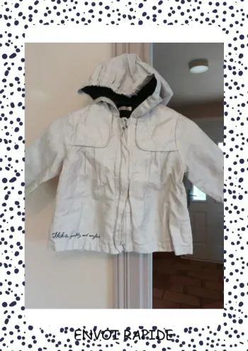 Veste trench à capuche demi saison ikks fille en 12 mois e