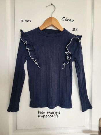 Top manche longue gémo 8 ans impeccable