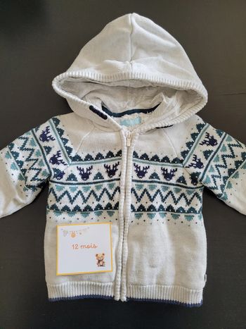 Gilet zippé à capuche