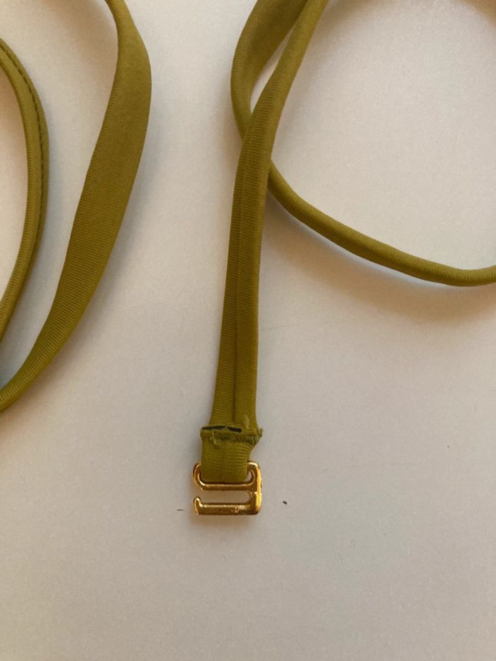 Lanières de maillot de bain jaune moutarde Alma Deia - photo numéro 2