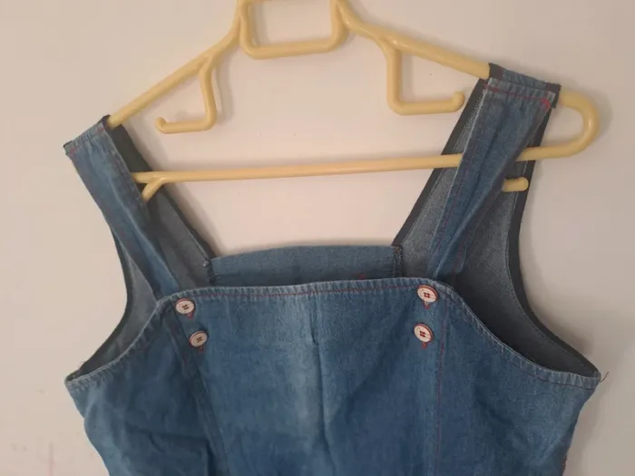 Top vintage en jean S.Quise - photo numéro 12