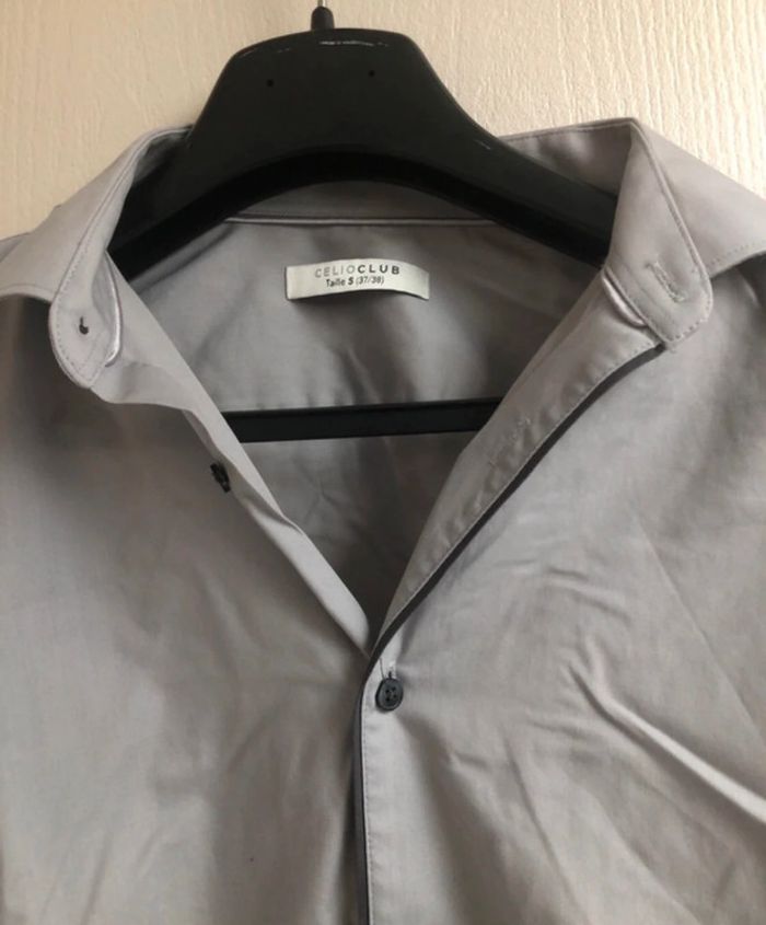 Chemise grise homme celio taille S - photo numéro 3