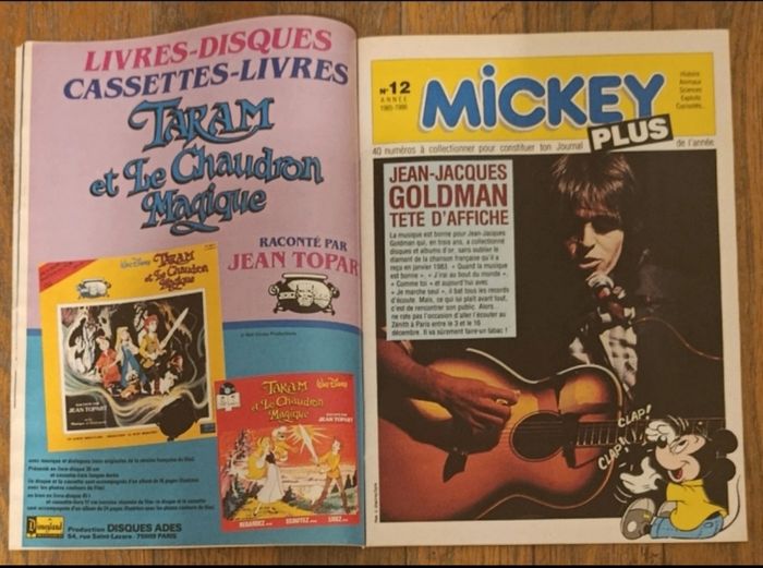 Ancien journal de Mickey avec cadeau 10 personnages Taram à monter N°1745 de 1985 vintage - photo numéro 8