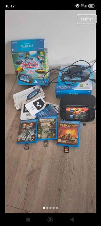 Console psvita avec 3 jeux