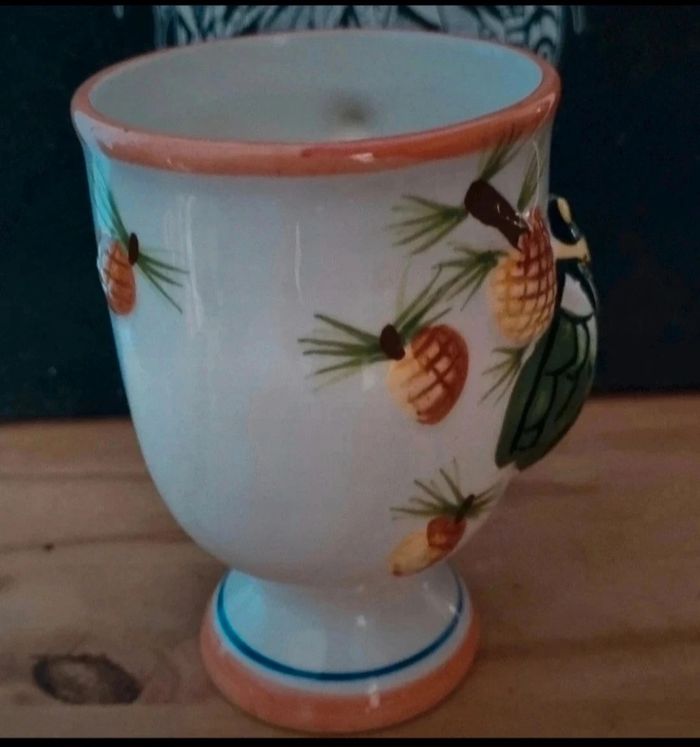 Tasse vintage avec cigale - photo numéro 2
