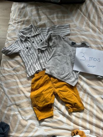 Ensemble garçon 3 mois