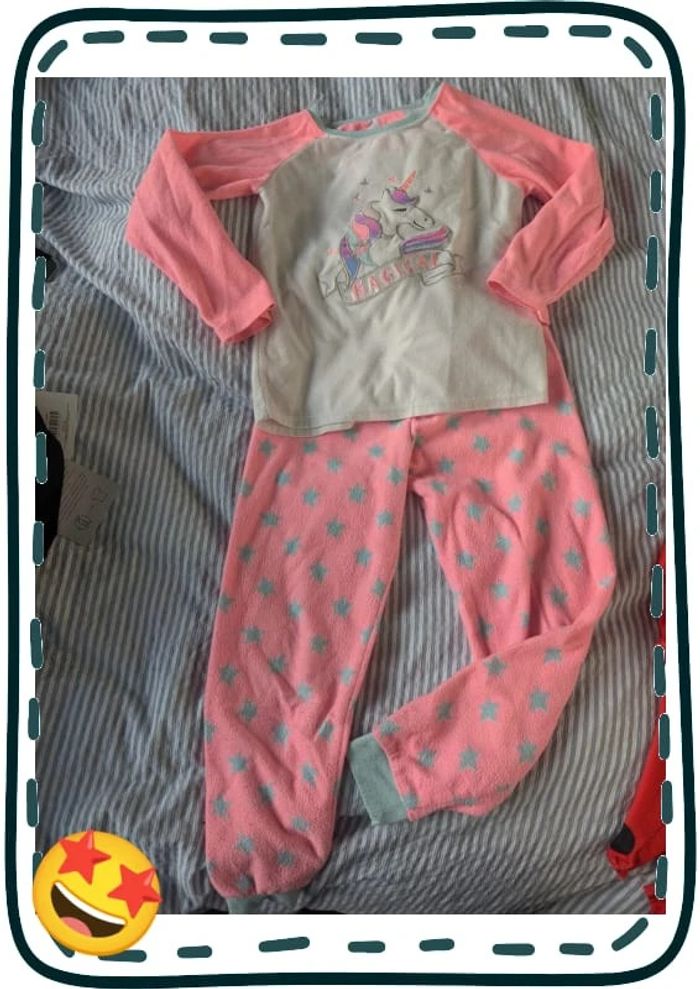 Pyjama licorne en polaire 7-8 ans