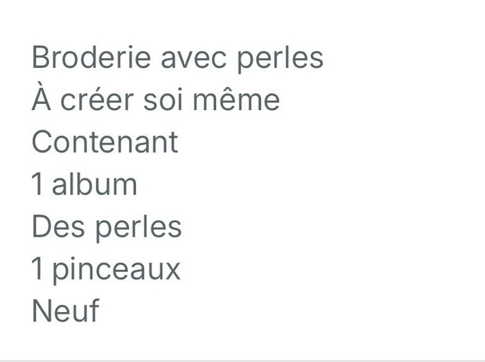 Kit broderie de perles - photo numéro 3